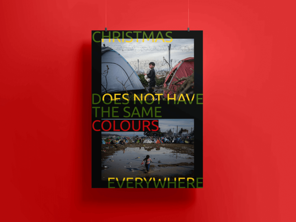 Cartel colores navidad